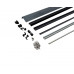 Комплект направляющих Alu-HKS, 931-1280/2630, черный