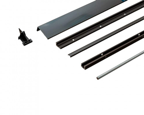 Комплект направляющих PSK COMFORT GR107/240, коричневый RAL8022