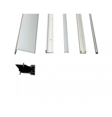 Комплект направляющих PSK COMFORT GR107/240, серебристый - PMPJ1110-L25011