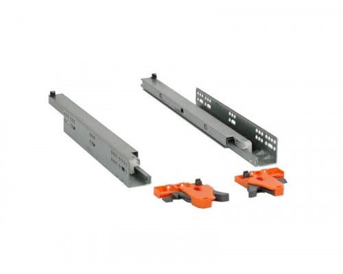 Комплект направляющих Push-to-Open скрытого монтажа Firmax 3D Control  L=300мм, полного выдвижения, для ЛДСП 16мм, 3д регулировка (2 направляющие + 2 крепления) 1 ком.