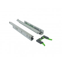 Комплект направляющих Push-to-Open скрытого монтажа Firmax Smartline, L=500мм, полного выдвижения, для ЛДСП 16 мм, (2 направляющие + 2 крепления)