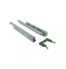 Комплект направляющих Soft-Close скрытого монтажа Firmax Smartline, L=350мм, полного выдвижения, для ЛДСП 16 мм с доводчиком, (2 направляющие + 2 крепления) 1 ком.