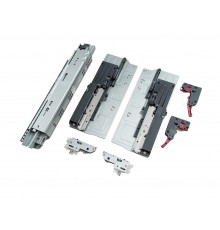 Комплект направляющих Soft+Push под штангу синхронизатор ALPHALUX для ЛДСП 16мм, длина 400мм (лев+прав)