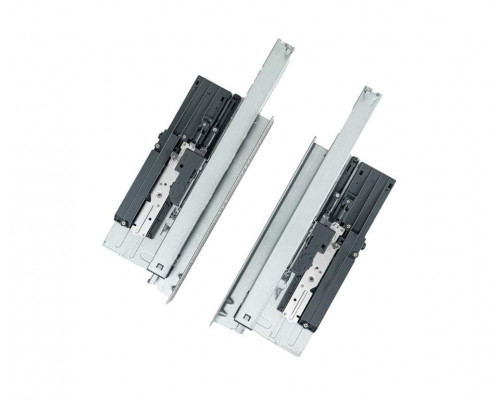 Комплект направляющих Soft+Push под штангу синхронизатор ALPHALUX для ЛДСП 16мм, длина 400мм (лев+прав)