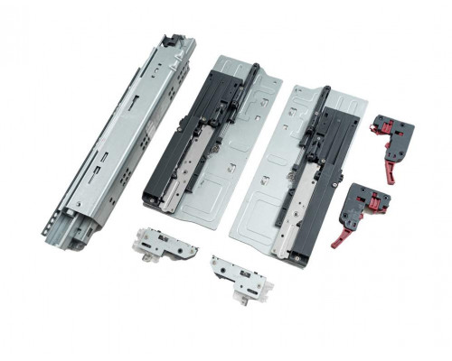 Комплект направляющих Soft+Push под штангу синхронизатор ALPHALUX для ЛДСП 16мм, длина 550мм (лев+прав)