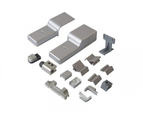 Комплект направляющих+ручка PTS-130 New, 2000мм, серебро - ШСФ 600-900