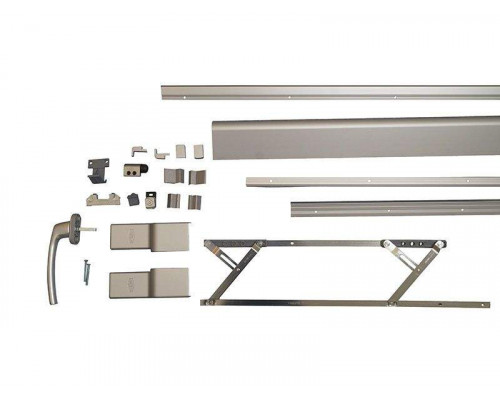 Комплект направляющих+ручка PTS-130 New, 3000мм, серебро - ШСФ 901-1350