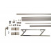 Комплект направляющих+ручка PTS-130 New, 3000мм, серебро - ШСФ 901-1350