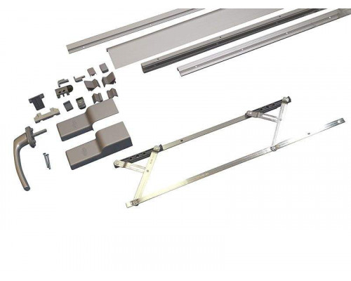 Комплект направляющих+ручка PTS-130 New, 3000мм, серебро - ШСФ 901-1350