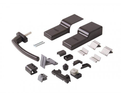 Комплект направляющих+ручка PTS-130 New, 3500мм, коричневый Ral 8022 - ШСФ  1351-1600