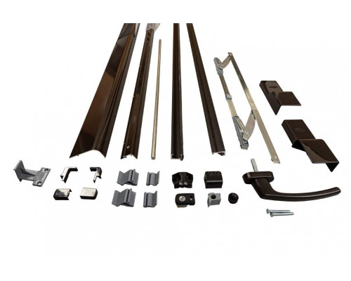 Комплект направляющих+ручка PTS-160 кг., 2000мм, коричневый - ШСФ600-900