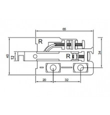 Комплект навесов FIRMAX L+R, в комплекте с белыми заглушками L+R