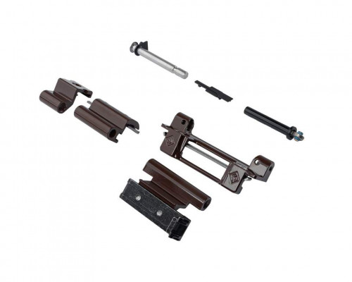 Комплект петель пов-откидных 100, Европаз, корич. RAL8017 1 ком.