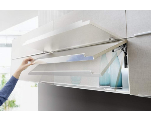 Комплект подъемного механизма TOP STAY SQ PUSH NEW  для откидных фасадов, индекс нагрузки 1800-4000, высота h=250-500 мм, белый 1 ком.