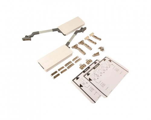 Комплект подъемного механизма TOP STAY ST для складных фасадов, индекс h=590-649 мм, нагрузка 7,8-13 кг, белый 1 ком.