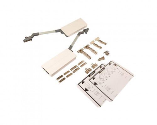 Комплект подъемного механизма TOP STAY ST для складных фасадов, индекс h=650-729 мм, нагрузка 3,7-7,2 кг, белый 1 ком.