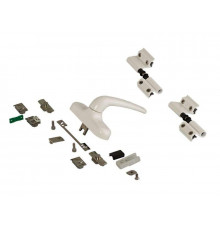 Комплект поворотный V.01 (ручка, петли, запоры, микровентиляция), белый RAL9010, 01184410K 1 шт.