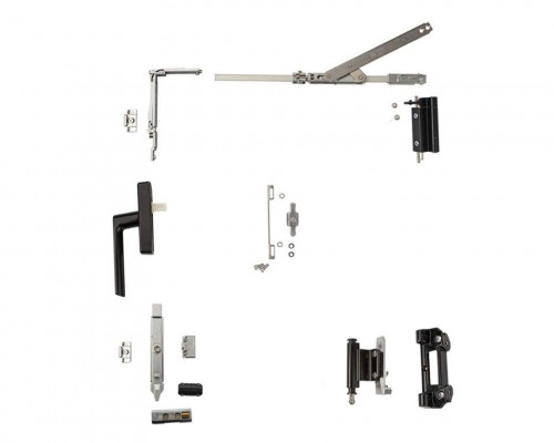 Комплект поворотно-откидной, Европаз V.01, V.02, 360-495, черный