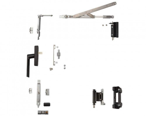 Комплект поворотно-откидной, Европаз V.01, V.02, 496-1000, черный