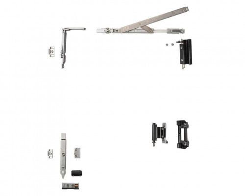 Комплект поворотно-откидной без ручки, Европаз V.01, V.02, 495-935, черный