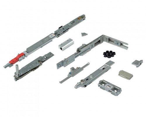 Комплект поворотно-откидной (скрытые петли + запорные элементы), 480-1200 мм, V.01, V.02, левый, 100 кг