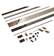 Комплект шин Patio Alversa ALU, 1081-1280/2630 мм, темная бронза R05.4