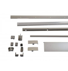 Комплект шин Patio Alversa, ПВХ/дерево, 600-900 мм серебро, R011