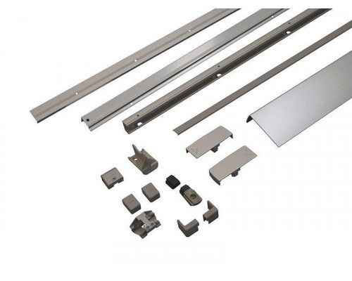 Комплект шин Patio Alversa, ПВХ/дерево, 600-900 мм серебро, R011