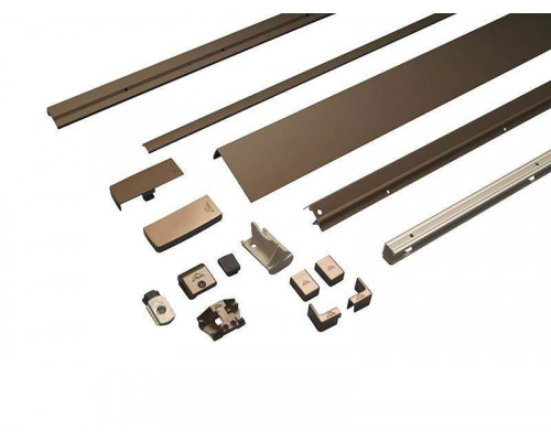 Комплект шин Patio Alversa, ПВХ/дерево, 600-900 мм средняя бронза, R053