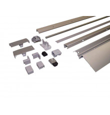 Комплект шин Patio Alversa, ПВХ/дерево, 901-1050 мм серебро, R011