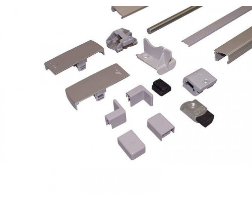 Комплект шин Patio Alversa, ПВХ/дерево, 901-1050 мм серебро, R011