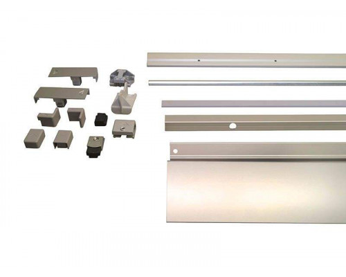 Комплект шин Patio Alversa, ПВХ/дерево, 901-1050 мм серебро, R011