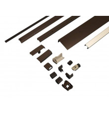 Комплект шин Patio Alversa, ПВХ/дерево, 901-1050 мм т. бронза, R054