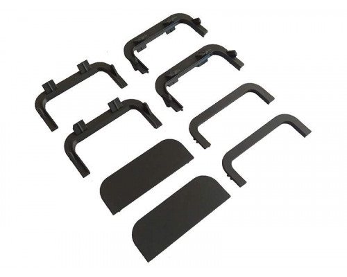 Комплект соединителей и торцевых заглушек П-образного профиля FRM9201 Gola FIRMAX(8частей), пластик, черный 1 шт.