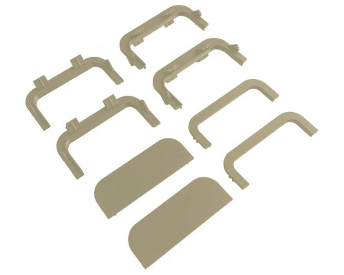Комплект соединителей и торцевых заглушек П-образного профиля FRM9201 Gola FIRMAX(8частей), пластик, золото 1 шт.