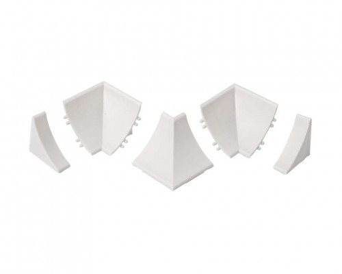 Комплект соединителей к бортику Дженерикс (11509) белый теплый (5 частей)