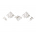 Комплект соединителей к бортику Дженерикс (11509) белый теплый (5 частей)