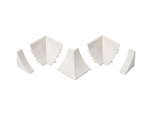 Комплект соединителей к бортику Дженерикс (91115) белый холодный 03 (5 частей)