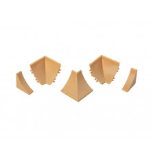 Комплект соединителей к бортику Дженерикс (94120) бежевый 04 (5 частей)