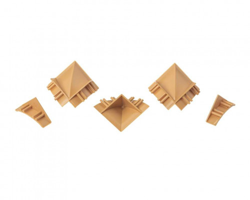 Комплект соединителей к бортику Дженерикс (94120) бежевый 04 (5 частей)