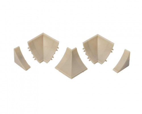 Комплект соединителей к бортику Дженерикс (96624) кофейный 07 (5 частей)