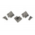 Комплект соединителей к бортику Дженерикс (98626) антрацит 08 (5 частей)