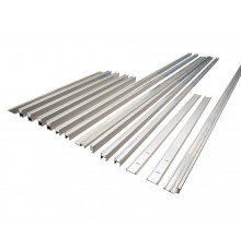 Комплект створок FLEX TST 2000(Ш)x2500(В) мм (часть для покраски, необходима комплектация артикулом DOR2175B), для заполнений - стекло, 8 мм, стеклопакет 22 мм, без стекла, 8020228)