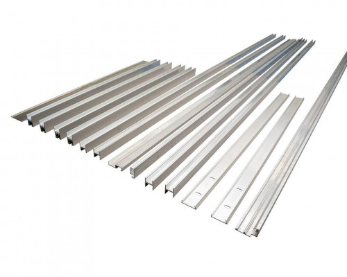 Комплект створок FLEX TST 2000(Ш)x2500(В) мм (часть для покраски, необходима комплектация артикулом DOR2175B), для заполнений - стекло, 8 мм, стеклопакет 22 мм, без стекла, 8020228)