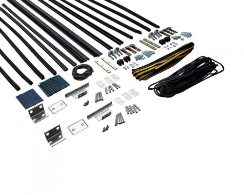 Комплект створок FLEX TST 2000(Ш)x2500(В) мм (часть для сборки, в покраску не отправлять, необходима комплектация артикулом DOR2175A),  для заполнений - стекло, 8 мм, стеклопакет 22 мм, без стекла, 80