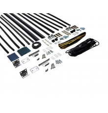 Комплект створок FLEX TST 2000(Ш)x2500(В) мм (часть для сборки, в покраску не отправлять, необходима комплектация артикулом DOR2175A),  для заполнений - стекло, 8 мм, стеклопакет 22 мм, без стекла, 80