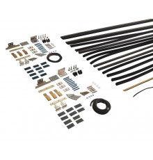 Комплект створок FLEX для двустворчатой двери 2000(Ш)х2500(В) мм (часть для сборки, в покраску не отправлять, необходима комплектация артикулом DOR2075A),  для заполнений - стекло, 8 мм, стеклопакет 22 мм, без стекла, 8020217)