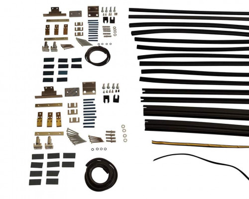 Комплект створок FLEX для двустворчатой двери 3000(Ш)х2500(В) мм (часть для сборки, в покраску не отправлять, необходима комплектация артикулом DOR9027A),  для заполнений - стекло, 8 мм, стеклопакет 2