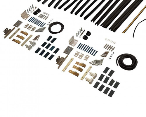 Комплект створок FLEX для двустворчатой двери 3000(Ш)х2500(В) мм (часть для сборки, в покраску не отправлять, необходима комплектация артикулом DOR9027A),  для заполнений - стекло, 8 мм, стеклопакет 2