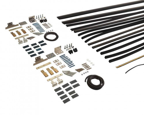 Комплект створок FLEX для двустворчатой двери 3000(Ш)x3200(В) мм (часть для сборки, в покраску не отправлять, необходима комплектация артикулом DOR2113A),  для заполнений - стекло, 8 мм, стеклопакет 22мм